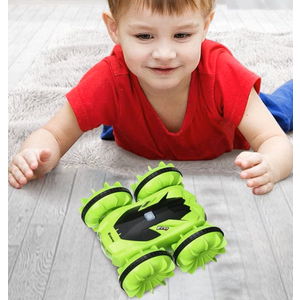 POINTERTECK X Rc Car 1 20 for Kids RC Stunt Car Land Water 2 in 1 RC Toy Car Waterproof Remote Remote Control Car, Green