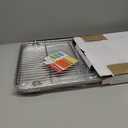 TeamFar Baking Sheet with Rack Set of 4, 20’’×14’’×1.2’’, Half Size Stainless Steel Cookie Sheet Baking Pans with Cooling Rack Set , Non Toxic & Rust Free, Mirror Finish & Easy Clean, 2 Pans & 2 Racks