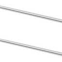 GeilSpace 3/8" OD 304 Stainless Steel Tube, 24 inch Length, Round Metal Weldable Pipe, DIY Industrial Straight Metal Tubing (3/8"OD-24"-2PCS)