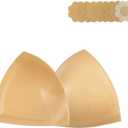 DEPOVOR Large Size Double-Sided Sticky Inserts Lightly Padded for D+ Cups, Reusable Adhesive Lifting Bras for Large Bust