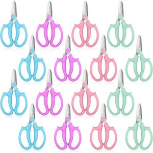 16Pcs Floral Scissors for Fresh Flowers Floral Cutters Cutting Scissors Shears Stainless Steel Flower Shears for Gardening Flowers Arrangement, Trimming Plants
