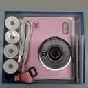 Instant Print Camera for Kids, 1080P Instant Digital Print Cameras for Toddler, Portable Toy for 4 5 6 7 8 9 10 Year Old Girl, Christmas Birthday Gifts for Girls Boys with SD Card Pink