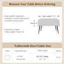 Laolitou Spring Table Cloth (Fits 6 Foot Table) Rectangle Linen Waterproof Textured Light Pink Tablecloth, Washable Wrinkle Free Spill Proof Fabric Tablecloths for Dining Table Farmhouse, 60x84 Inch