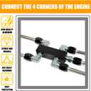 LS Steam Vent Kit 4 Corner Coolant Crossover Set for GM LS Series Engines LS1 LS2 LS3 LS6 LS7 LSX LM7 LQ4 LQ9, Stainless Steel Lines & CNC Aluminum Manifolds, LS Swap Cooling System Upgrade