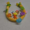 Caterbee Travel Arch Bassinet Toys for Infant & Toddlers, Baby Crib Stroller Accessory & Pram Activity Bar Toy for Senses and Motor Skills Development Indoor and Outdoor (Pink)