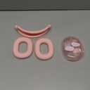 Case for AirPods Max Headphones,Cute Girly Pink Big Heart Clear TPU Ear Cups Cover,Pink Silicone Ear Pad Headband Protective Case Cover for Apple AirPods Max