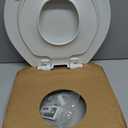 Mayfair NextStep2 Toilet Seat with Built-In Potty Training Seat, Slow-Close, Removable that will Never Loosen, Round, White