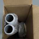 Industrial Pipe Towel Rack Towel Bar, Heavy Duty Wall Mounted Rustic Farmhouse Bath Towel Holder for Bathroom (White, 28 inch)