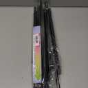 Tension Curtain Rod 26 to 48 Inch Adjustable Tension Rods 6 Pack Expandable Spring Tension Rod Black No Drilling for Closet Kitchen Cupboard Wardrobe Door Bookshelf DIY Projects