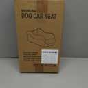 Portable Small Dog Seat for Car, Luxury Center Console Dog Car Seat Booster with Safety Tethers, Anti-Collapse Pet Travel Carseat for SUV, Truck (Black/Grey) (Black/Dark Gery)