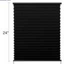 RV Blinds,RV Pleated Shades,RV Window Shades,Camper Blinds,RV Window Blind for RV Camper Travel Trailers Motorhome's Window 20" W x 24" L Black