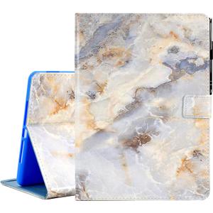KEROM for iPad 9.7 inch Case iPad 6th/5th Generation Case 2018 2017, PU Leather Folio Stand Cute Cover for iPad 9.7 inch/iPad Pro 9.7/iPad Air 2/iPad Air 1, Auto Sleep/Wake, White Marble