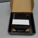 Lexenic Absorbent Felt and Cup Coasters with Holder,6Pack,Black