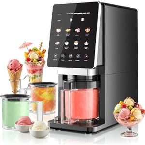 Baotree Ice Cream Maker, 11-in-1 Frozen Treat Yogurt Machine with 3 Pints
Mix-In & Re-Spin for Creamy Texture, Great for High Protein, Low Sugar, Dairy-Free Ice Cream, Gelato, Sorbet & Smoothie Bowls