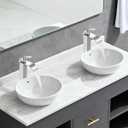 LIFG Brushed Nickel Vessel Sink Faucet, Tall Waterfall Bathroom Faucet, Single Handle One Hole Mixer Bowl Tap with Large Rectangular Spout, Bar Sink Faucet Lavatory Vanity