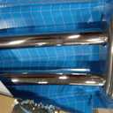 Moen Chrome 60 Inch Adjustable Stainless Steel Double Curve Shower Rod for 5ft Long Shower Tubs, DN2141CH
