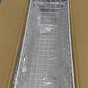 2 Sets Extra Large Hanging Wall Basket, White Metal Wire Baskets with Steel Hooks for Organizing, WallmountedFruit Vegetable Toy Snack Storage, Home Kitchen Bathroom Laundry Pantry Organizer