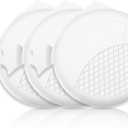 TRAPMATE Bathtub Drain Stopper, Patented 5.9" Suction Tub Plug Drain Cover for Shower, Bath, Kitchen Sink, 3 Pack, White