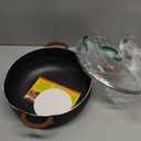 IMUSA USA Black 4.4Qt Stone Caldero with Woodlook Handles and Knob, 4.4 Quart