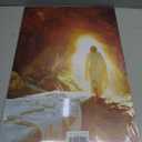 Christian Jesus Wall Art Jesus Leaves the Tomb Canvas Painting Resurrected Savior Leaves the Tomb Posters Prints He Is Risen Pictures for Church Home Bedroom living room Home Wall Decor Framed