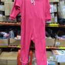 Forever Lazy Footed Adult Onesies, One-Piece Pajama Jumpsuits for Men and Women, Unisex Wwith Detachable Feet (Fuchsia Pink, XS)