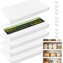 Wire Rack Covers for Shelves, 36*16 PVC inch Wires Shelf Cover, Shelfs Covers for Wire Shelving, Easy to cut Install Wires Shelf 0.31-inch Thick Moisture Durable Shelfs Liner for Kitchen, Pantry White