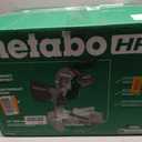 Metabo HPT 10-Inch Single Bevel Compound Miter Saw, 15-Amp Power Saw with Xact Cut Shadow Line, Precision Miter Angles, Single Bevel 0-45, 40T TCT Miter Saw Blade, Lightweight Design, C10FCG2