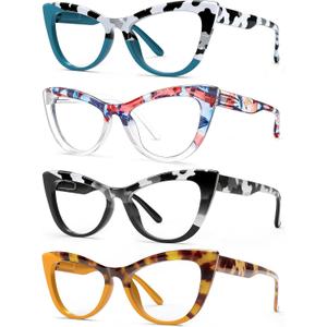 HEEYYOK 1.75 Reading Glasses for Women large Blue Light Blocking Readers for Womens Oversized Cat Eye Cheaters Reading Oprah