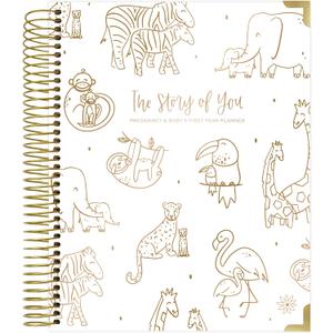 bloom daily planners New Pregnancy and Baby's First Year Calendar Planner & Keepsake Journal with Stickers - Hardcover Scrapbook Memory Book Organizer - (Undated) 8 x 10" - The Story of You