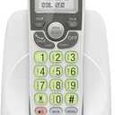 VTech Cordless Phone with DECT 6.0, FullDuplex Speakerphone, Lighted Display, Backlit Keypad, Caller ID/Call Waiting, Volume Control, Hearing Aid Compatible, Wall Mount | VG131 (White)