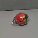 Besimple Hamster Hideout, Small Animal Hideout Ceramic Pet House, Adorable Shape Hamster House Cave Mini Hut Cage Critter Bath House for Chinchilla(Strawberry)