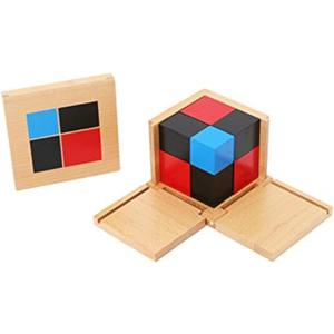 Adena Montessori Binomial Cube Montessori Sensorial Educational Toys for Kids Learning Early Educational Toys