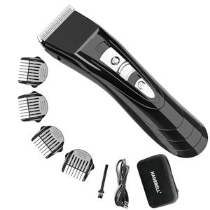 HAUSBELL Cordless Rechargeable Hair Clippers for Men, Women & Kids - Adjustable 4-Position Blade, Beard Trimmer, Professional Home Hair Cutting Kit with Travel Case, Barber Clippers