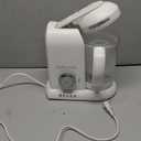 BEABA Babycook Solo 4 in 1 Baby Food Maker, Puree Steamer and Blender for Purees, Grinder with Auto Steam Cooking, Lrg Capacity 1,100 mL/ 37 oz, 27 Servings in 20 Mins, (White)