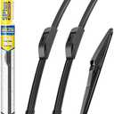 5 PLUS® Silicone Windshield Wiper Blades Replacement for 2021-2014 JEEP Grand Cherokee Wiper Blades(Set of 3),Automotive Replacement Windshield Wiper Blades-22"/21"/11"