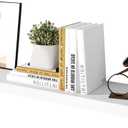 WELLAND 12" Deep White Floating Shelves, Floating Shelf Wall Shelf Display Floating Shelf, 47.24" L x 11.81" D x 2" T, Deeper Than Others, White