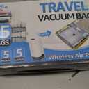 15 Packs Vacuum Bags for Travel with Rechargeable Pump, 3 Sizes Vacuum Seal Bags for Clothing, Compression Vacuum Travel Bags for Luggage, Vacuum Packing Bags for Closet Organization