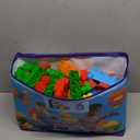 MEGA BLOKS First Builders Toddler Blocks Toys Set, Deluxe Building Bag with 150 Pieces and Storage, Creative Open-Ended Play, Blue, Ages 1+ Years  