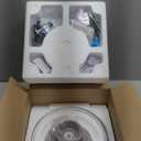 Lawfery Ceramic Cat Water Fountain, 2.1L/71oz Cat Fountain with 3 Carbon Filters and 2 Water Pumps, Cupcake Pet Water Fountain for Cats and Dogs (Purple)