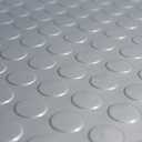 Rubber-Cal Coin Grip Metallic PVC Flooring
