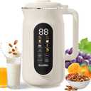 10-in-1 Nut Milk Maker Machine,10 Blade 42oz Homemade Almond, Soy, Oat, Juice, Plant-Based and Dairy Free Beverages,Automatic Almond Milk Maker, LED Panel/Delay Start/Keep Warm/Boil Water/Self Clean