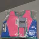 OMYAFL Toddler Swim Vest Kids Floaties Boys Girls Swim Float Jacket Buoyancy Swimwear (Pink/ Blue, Large(4-6yrs/ 45-60lbs))