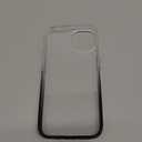 JJGoo Compatiable with iPhone 15 Case Clear, Transparent Shockproof Phone Case, Slim Anti-Scratch Hard PC Back Protective Cover Bumper, Gradient Black