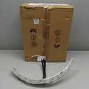 Ceiling Fans with Lights and Remote, Crystal-Edged Modern Flush Mount LED Fan Light, 6 Wind Speeds Low Profile Fandelier Ceiling Fan with Light for Bedroom, 3000-6500K Dimmable (19.7" White)