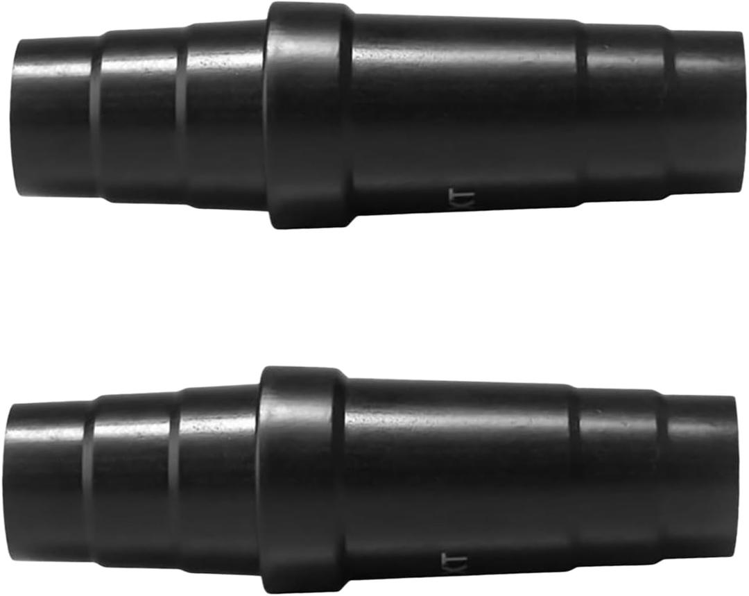 2Pcs Black ABS Vacuum Hose Adapter - 5.67"L x 1.24"W (144x31mm) Universal Fit Connector | Durable Vacuum Cleaner Hose Reducer and Fitting, Vacuum Parts and Accessories