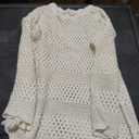Women Swimsuit Crochet Swim Cover Up 2026 Summer Bathing Suit Swimwear Mesh Knit Beach Dress Vacation Outfits, Beige M