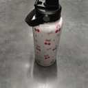  32 oz Stainless Steel Insulated Water Bottles, Pink Sports Travel Tumbler Mug, Cute Flamingo Cup Gifts for Women Girls (1pcs)