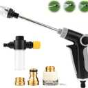 Turn Any Hose into A High Pressure Water Washer Jet, 2026 New Garden Hose Nozzle Heavy Duty, Multi Function Watering Sprayer for Patio/Car/Driveway Cleaning, Spray Nozzles for Garden Hose