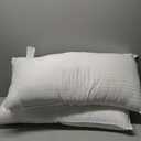 COZSINOOR Goose Feather Pillows King Size - Set of 2, Hotel Down Bed Pillow for Sleeping, Soft 600 TC Cotton Cover, Fluffy Support Surround Fill Down Alternative for Back, Stomach, Side Sleepers