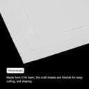 MECCANIXITY EVA Foam Sheets White 19.7 Inch x 17.7 Inch 0.8mm Thick Crafts Foam Sheets for Costumes, Arts and Crafts Projects Pack of 5